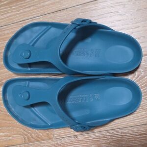 Birkenstock Gizeh Essentials EVA Turquoise Sz 39